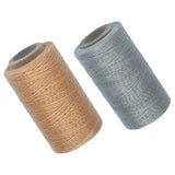 Maxbell 2pcs 260M 150D 0.8mm Flat Waxed Thread Sewing Stitching Leathercraft