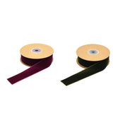 Maxbell 2 Roll 5 Yards 1" Wide Velvet Ribbon Roll for Crafts DIY Hair Bow Clip