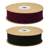 Maxbell 2 Roll 5 Yards 1" Wide Velvet Ribbon Roll for Crafts DIY Hair Bow Clip