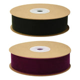 Maxbell 2 Roll 5 Yards 1" Wide Velvet Ribbon Roll for Crafts DIY Hair Bow Clip