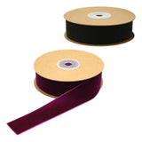 Maxbell 2 Roll 5 Yards 1" Wide Velvet Ribbon Roll for Crafts DIY Hair Bow Clip