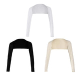 Maxbell 3 Pieces Elegant Long Sleeve Arm Cover Shrug Hijab Muslim