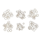 Maxbell 120pcs Silver Plated Metal Super Strong Jump Ring Split Ring Connector