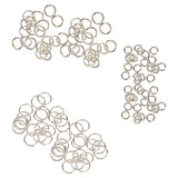 Maxbell 120pcs Silver Plated Metal Super Strong Jump Ring Split Ring Connector