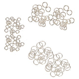Maxbell 120pcs Silver Plated Metal Super Strong Jump Ring Split Ring Connector