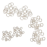 Maxbell 120pcs Silver Plated Metal Super Strong Jump Ring Split Ring Connector