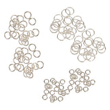 Maxbell 120pcs Silver Plated Metal Super Strong Jump Ring Split Ring Connector