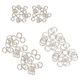 Maxbell 120pcs Silver Plated Metal Super Strong Jump Ring Split Ring Connector