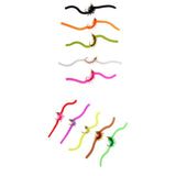 Maxbell 10pcs Squirmy Wormy Trout Worm Fly Assortment Fishing Flies