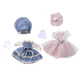 Maxbell 2x 12in Girl Doll Dress Clothes Set BJD Girl Doll Party Dress up Accessories