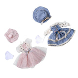 Maxbell 2x 12in Girl Doll Dress Clothes Set BJD Girl Doll Party Dress up Accessories