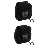 Maxbell 6 Pieces Neoprene Fishing Reel Bag Pouch Shockproof Reel Cover Protector