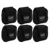 Maxbell 6 Pieces Neoprene Fishing Reel Bag Pouch Shockproof Reel Cover Protector