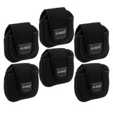 Maxbell 6 Pieces Neoprene Fishing Reel Bag Pouch Shockproof Reel Cover Protector