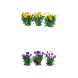 Maxbell 6x Miniature Flower DIY Model Building Scenery Artificial Flowers