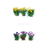 Maxbell 6x Miniature Flower DIY Model Building Scenery Artificial Flowers