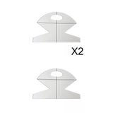 Maxbell 3 PCS Acrylic Bowl Wrap Cookies Basket Template for Sewing Patchwork Ruler