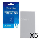 Maxbell 5x Silicone Thermal Pad 12.8 W/mK Heat Resistance for PC Laptop Heatsink