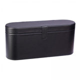 Maxbell 2Pcs PU Leather Hair Dryer Storage Box HD01 Fits Accessories Organizer Black