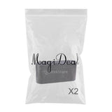 Maxbell 2Pcs PU Leather Hair Dryer Storage Box HD01 Fits Accessories Organizer Black
