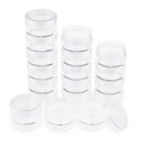 Maxbell 2x18x Empty Plastic Storage Box Beads Pills Storage Container w/ Screw Lids