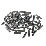 Maxbell 3xDouble Barrel Copper Crimp Sleeves Fishing Crimps for Rig Making 0.8mm Bore