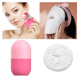 Maxbell Ice Facial Roller Massage Cups Cold Massage Skin Care and Face Towel Mask