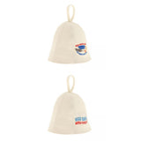 Maxbell 2 Pieces Sauna Hat Russian Banya Hat Saunahut Saunahattu 100% Wool Felt