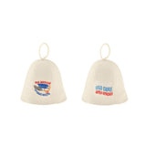 Maxbell 2 Pieces Sauna Hat Russian Banya Hat Saunahut Saunahattu 100% Wool Felt