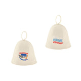 Maxbell 2 Pieces Sauna Hat Russian Banya Hat Saunahut Saunahattu 100% Wool Felt