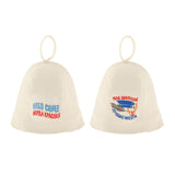 Maxbell 2 Pieces Sauna Hat Russian Banya Hat Saunahut Saunahattu 100% Wool Felt