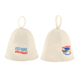 Maxbell 2 Pieces Sauna Hat Russian Banya Hat Saunahut Saunahattu 100% Wool Felt