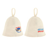 Maxbell 2 Pieces Sauna Hat Russian Banya Hat Saunahut Saunahattu 100% Wool Felt