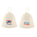 Maxbell 2 Pieces Sauna Hat Russian Banya Hat Saunahut Saunahattu 100% Wool Felt