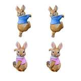Maxbell 4x Exquisite Rabbit Ornaments Garden Statue Figurines for Outdoor Indoor