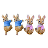 Maxbell 4x Exquisite Rabbit Ornaments Garden Statue Figurines for Outdoor Indoor