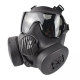 Maxbell 2xFull Face Mask Respirator CS Perspiration Face Protector Black_Gray Lens