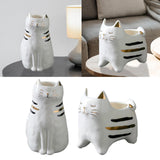 Maxbell 2x Cute Cat Plant Pot Planter Flower Pot Plant Succulent Container Decor