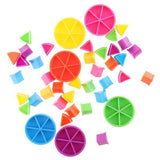 Maxbell 5xPack of 42 Pieces Trivial Pursuit Game Pieces Pie Wedges for Math Fractions