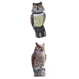 Maxbell 2x Fake Owl Outdoor Pest Bird Squirrels Pest Repellent for Keep Birds Away