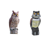 Maxbell 2x Fake Owl Outdoor Pest Bird Squirrels Pest Repellent for Keep Birds Away
