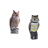 Maxbell 2x Fake Owl Outdoor Pest Bird Squirrels Pest Repellent for Keep Birds Away