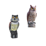 Maxbell 2x Fake Owl Outdoor Pest Bird Squirrels Pest Repellent for Keep Birds Away