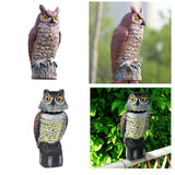 Maxbell 2x Fake Owl Outdoor Pest Bird Squirrels Pest Repellent for Keep Birds Away