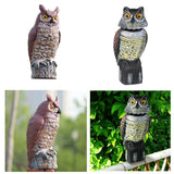 Maxbell 2x Fake Owl Outdoor Pest Bird Squirrels Pest Repellent for Keep Birds Away