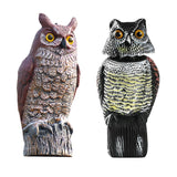 Maxbell 2x Fake Owl Outdoor Pest Bird Squirrels Pest Repellent for Keep Birds Away