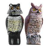 Maxbell 2x Fake Owl Outdoor Pest Bird Squirrels Pest Repellent for Keep Birds Away