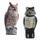 Maxbell 2x Fake Owl Outdoor Pest Bird Squirrels Pest Repellent for Keep Birds Away