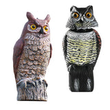 Maxbell 2x Fake Owl Outdoor Pest Bird Squirrels Pest Repellent for Keep Birds Away