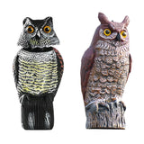 Maxbell 2x Fake Owl Outdoor Pest Bird Squirrels Pest Repellent for Keep Birds Away